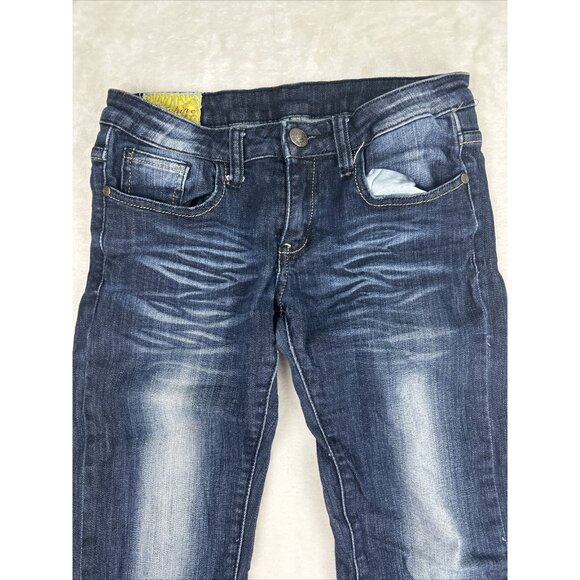 Machine Nouvelle Mode Women’s Jeans Size US 29 / 7 Dark Wash Blue Skinny - Picture 2 of 11